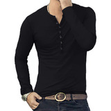 Camisetas De Hombre E Invierno De Talla Grande N Y Manga Lar