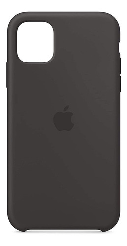 Apple - Carcasa De Silicona Para iPhone 11, Color Negro, Neg