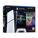 Console Padrão Ps5 Slim Bundle Ratchet & Clank And Returnal Cor Branco