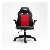 Silla Lvl Gamer Medium Up Color Rojo Y Negro