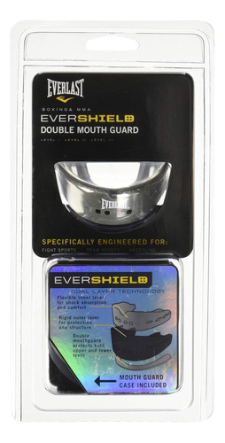 Everlast Protector Bucal Doble Evershield Gris