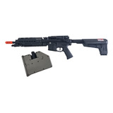 Metralhadora Aeg Aeg Krytac Trident Lmg + Drum 3000rds Bk