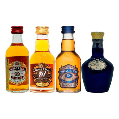 Kit Miniaturas De Whisky Chivas | Parcelamento sem juros