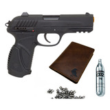 Pistola Blowback Co2 Gamo Pt85 4.5mm + Carteira Slim Couro