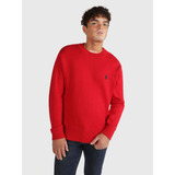 Suéter Rojo Cuello Redondo Monogram Tommy Hilfiger Hombre