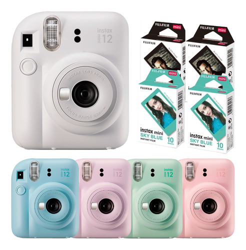 Câmera Instax Mini 12 Fujifilm + Filme 40 Poses