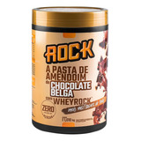 Pasta De Amendoim Com Whey 1000g Chocolate Belga Rock Peanut