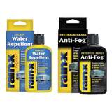 Kit Tratamiento Repelente Lluvia Y Antiempañante Rain X 103m