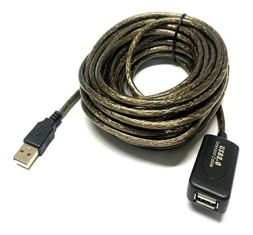 Kit Com 5 Extensão Usb Ativa 2.0 Amplificado De 15 Metros