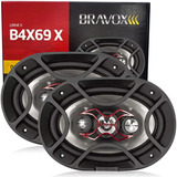 Par Alto Falante Bravox 6x9 Polegadas Quadriaxial B4x69x 140