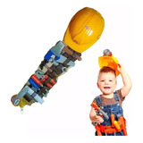 Set Construcción Con Casco Cinturón Herramientas Para Niños