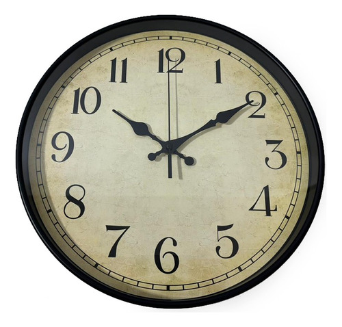 Reloj De Pared Sitcom Retro Analógico 34cm
