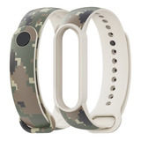 Correa Para Xiaomi Mi Band 5 Y 6 Tipo Camuflaje