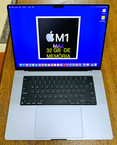 Macbook Pro M1 Max. Mem. 32 Gb. Ssd 1 Tb. Tela 16.2
