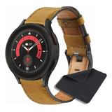 Correa De Piel Auténtica Para Galaxy Watch 5 Pro 4 3