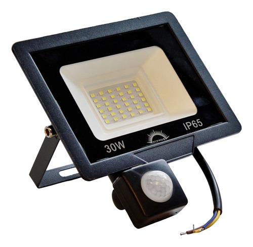 Reflector Led 30w Sensor Movimiento Exterior Ip66 Intemperie