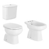 Juego Baño Roca Monaco Inodoro Mochila Doble Descarga Bidet 