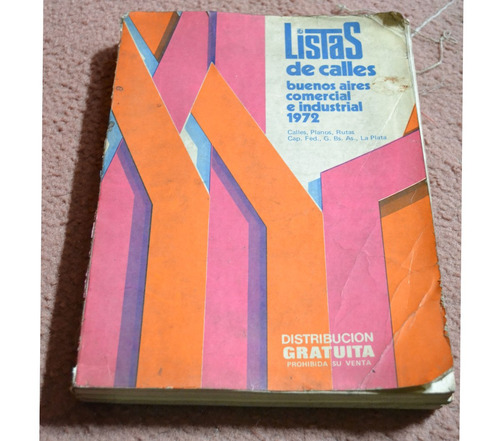 Listas De Calles Buenos Aires Comercial E Industrial 1972