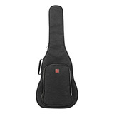 Funda Estuche Para Guitarra Acustica Reforzada Color Negro