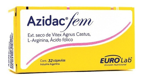 Azidac Fem Regula Ciclo Menstrual Eurolab Caja X 32 Capsulas