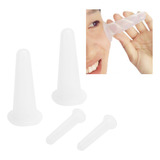 4pcs 4 Tamaño Silicona Taza De Masaje Facial Ventosas De