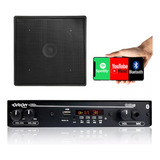 Kit Receiver Orion Slim 1002 + 8 Arandela Quadrada Preta 55w