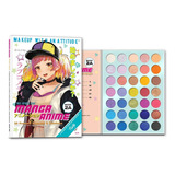 Paleta De 35 Sombras Y Pigmentos Para Ojos Manga Anime Book 2 A Rude Cosmetics