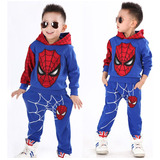 Conjunto Con Suéter Con Capucha De Spider-man Para Niños