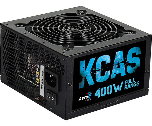 Fonte Gamer Atx Aerocool Kcas 400w 80 Plus Full Range Apfc -