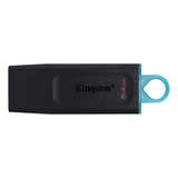 Memoria Usb Flash Kingston 64 Gb 3.2 Exodia Datatravel Color Negro