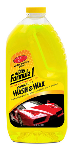Shampoo Para Auto Con Cera Premium Formula 1 64 Oz (1.9 L)