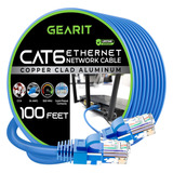 Gearit Cat 6 Cable Ethernet Cca (100 Pies) Cable De Red Lan,