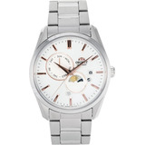 Reloj Hombre Orient Ra-ak0306s1 Automático Pulso Plateado En