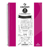 Caderno Sketch Book Canson Expressao E Arte Rosa Pi 140g 40f