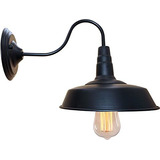 Brightess # 8960 Retro Interior Al Aire Libre Negro Barn Luc