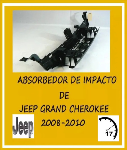 Absorbedor  Impacto Parachoque Jeep Grand Cherokee 2008 2010 Foto 3
