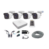 Kit 4 Camaras Hikvision 1080p 2 Mpx Cctv 1 Tb Dvr 8 Canales