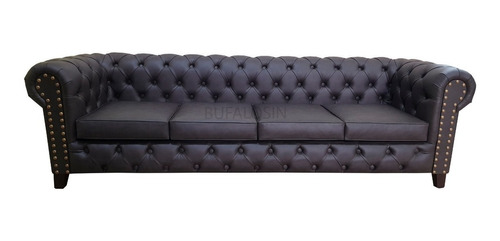 Sillon Chesterfield 4 Cuerpos Cuerina,reforzado,premium