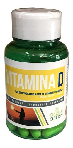 Vitamina D3 800ui + Magnesio Original Green 30 Capsulas