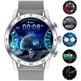 Relógio Smartwatch Masculino Wearpro Militar Malha Aço Prata