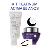 Creme Avon Renew Platinum Noite 50g + Gel Limpeza 30g