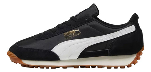 Puma Easy Rider Vintage Para Caballero Color Negro, Blanco | Meses sin interés