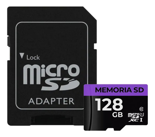 Memoria Micro Sd Xc 128gb V10 100mb-s Videovigilancia Cámara