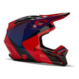 Casco Fox V1 Streak Motocross Enduro Rojo Talla M