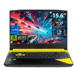 Laptop Msi Crosshair 15 Core I7 Ram 16gb Ssd 1tb Rtx 3060 Color Negro