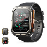 Reloj Inteligente 1.68 Impermeable Militar Hombres Bluetooth