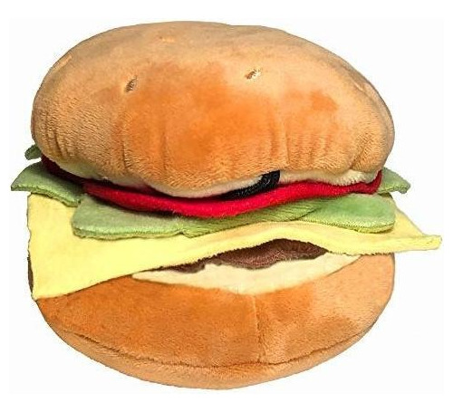 Peluche Para Perro En Forma De Hamburguesa Tamaño L 4.75 In