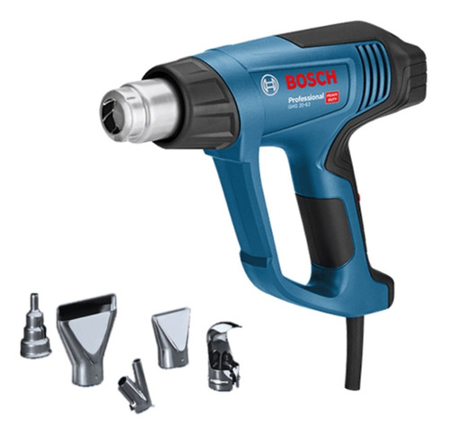 Pistola De Calor Bosch Ghg 20-63 2000w  Boquillas Azul