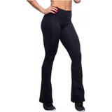 Calça Flare Bailarina Cintura Alta Legging Suplex Leg