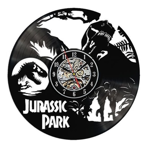 Reloj Jurassic Park En Vinilo Vintage Ideal Regalo. 